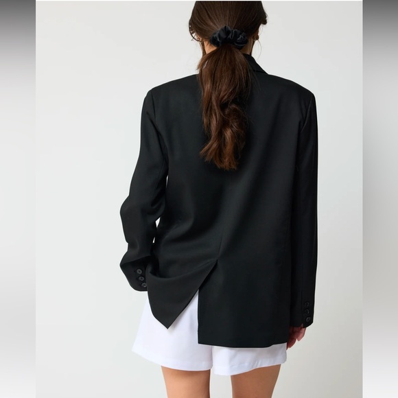 Almina Concept The Oversized Tencel Blazer in Brown (M) - Picture 9 of 10